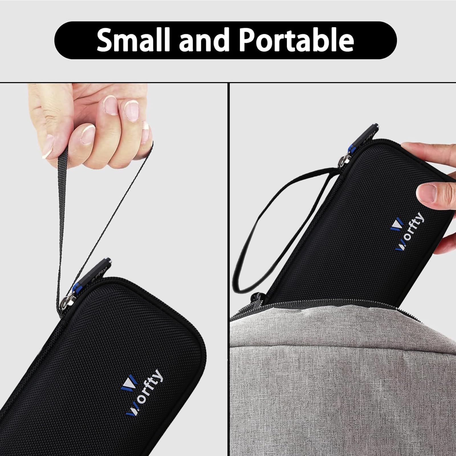 worfty for Zoom H4essential 4-Track Handy Recorder (2024 Model) Carrying Storage Case (Case Only) (Black)