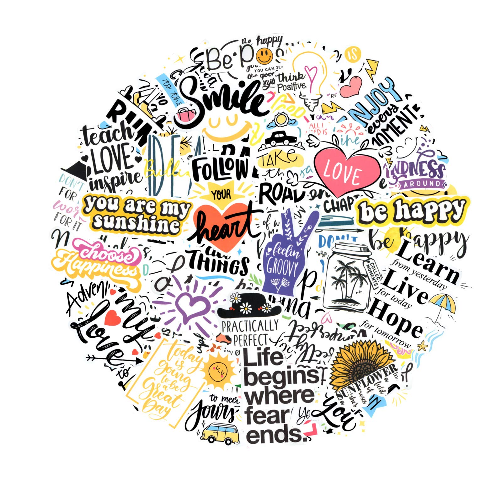 Buy Motivational Stickers for Water Bottles, [Without Limitation