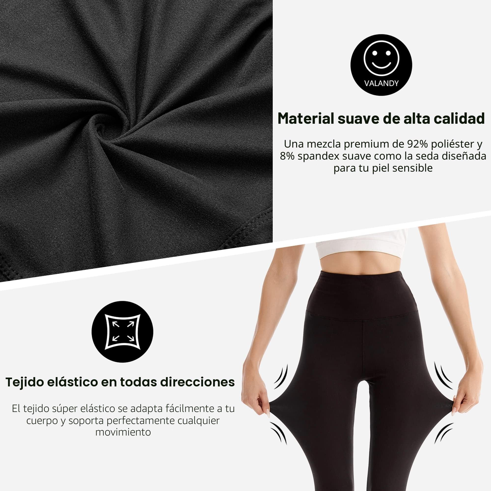 SINOPHANT Leggins Cortos Mujer Cintura Alta 3/4 Pantalones Deportivos Capri Mallas Deporte