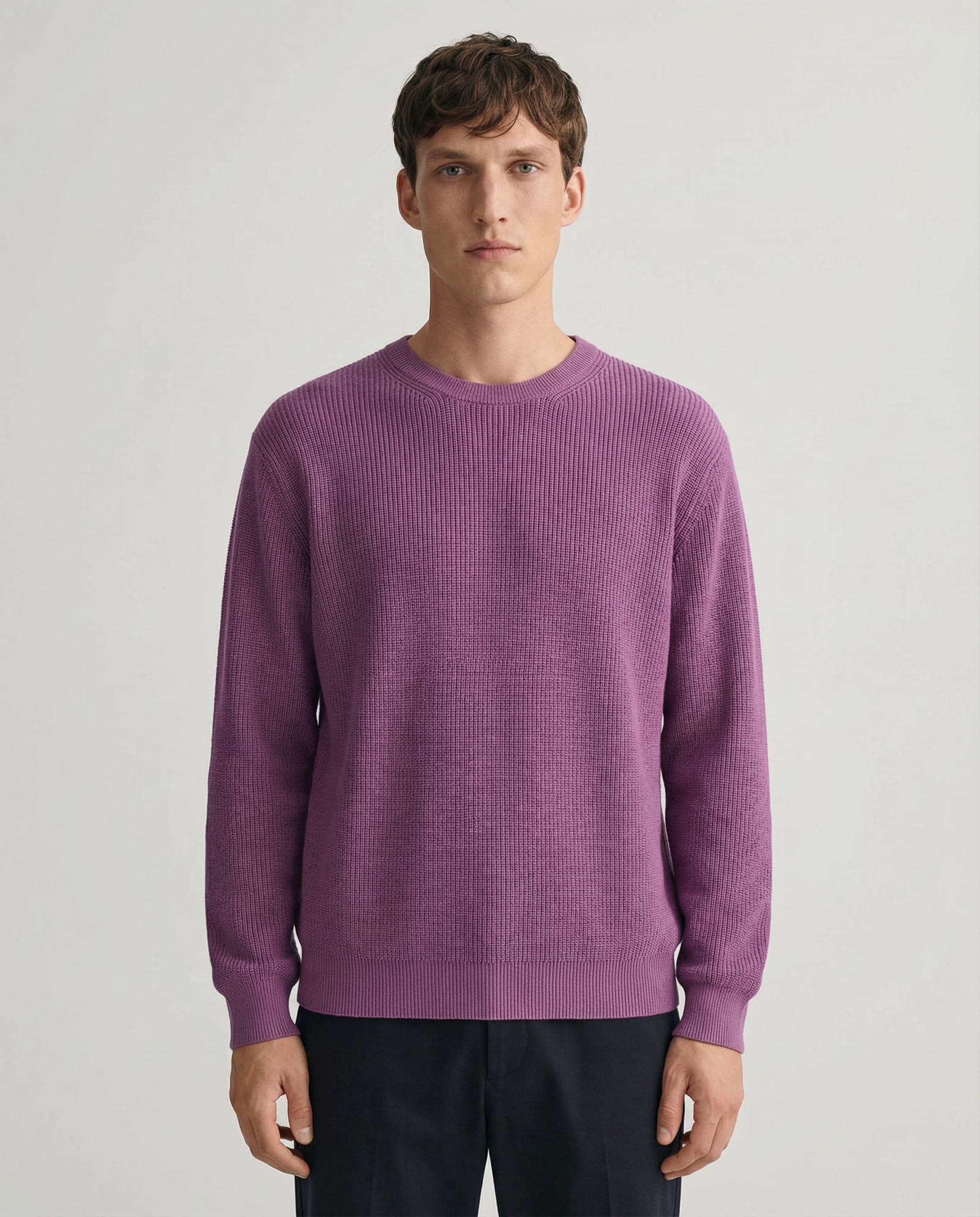 Diana Studio, Girocollo in Maglia - Uomo, 100% Cotone, Maniche Lunghe, Regular Fit