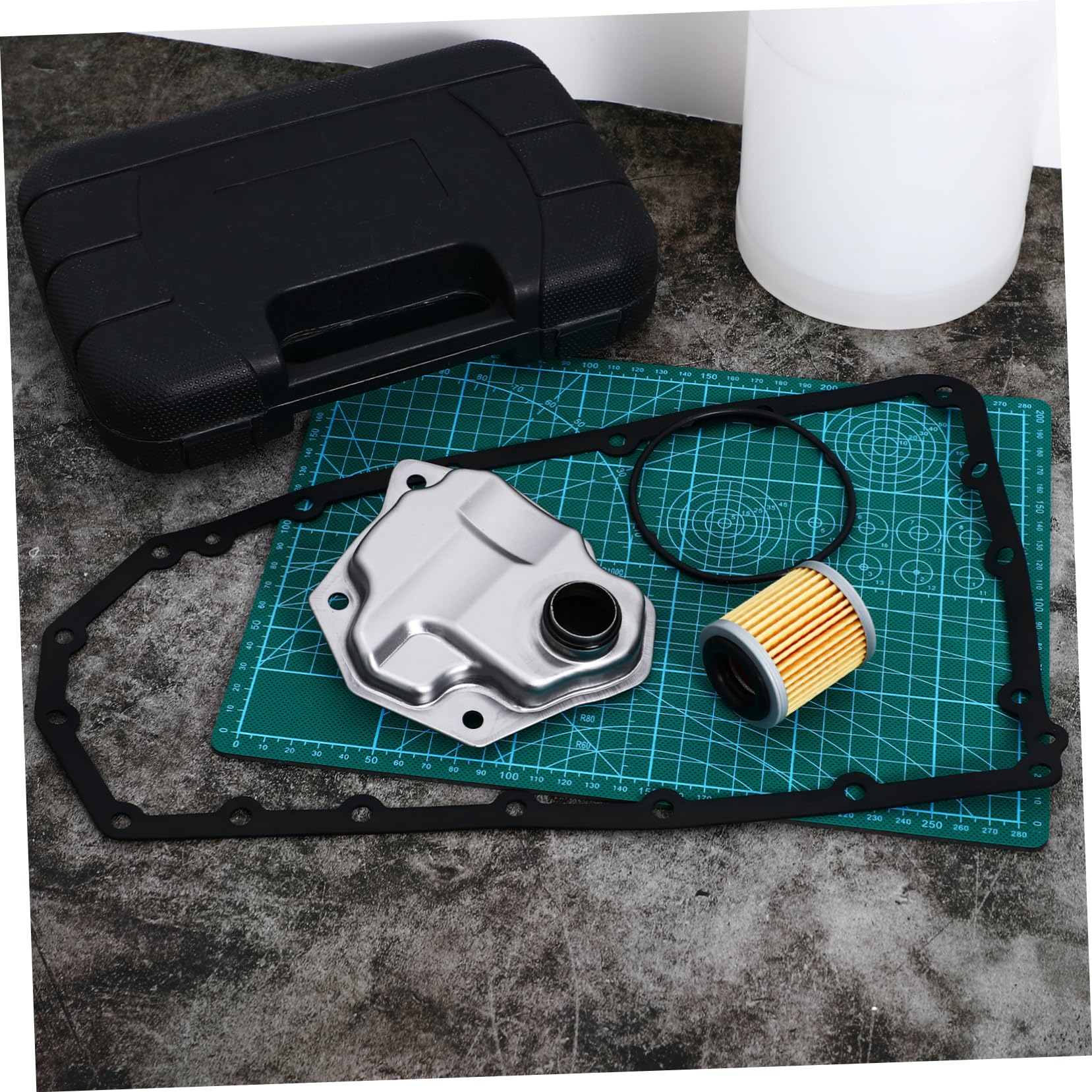 Kit de Filtro de Transmisión Automática Junta del Cárter, Aleación de Aluminio, Instalación Fácil, Compatible Vehículos