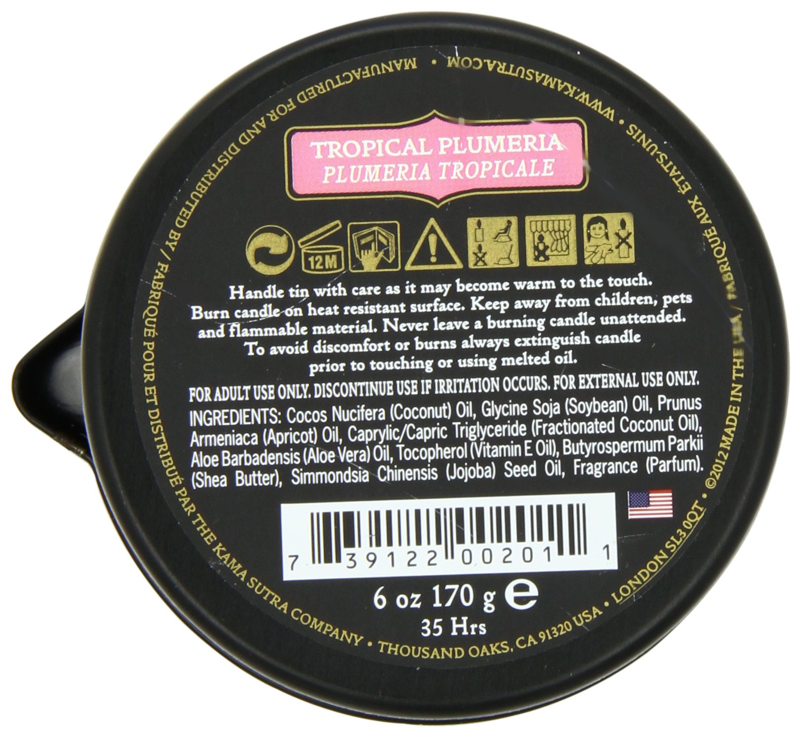 Kamasutra - Bougie de Massage - Nuit tropicale - 184gr,