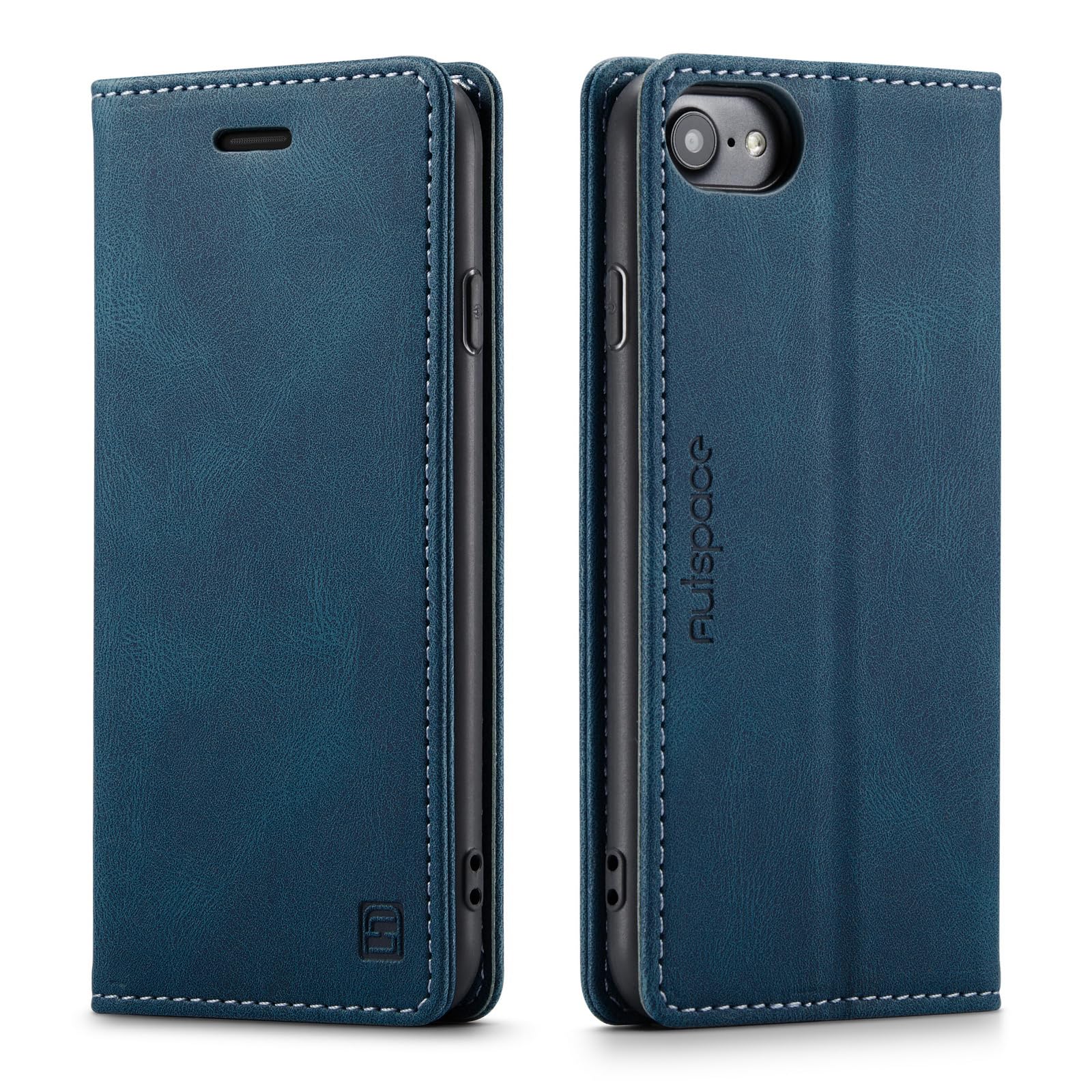 iPhone 17eケース iPhone 16eケース iPhone16e手帳型 アイフォン 17e携帯ケース case RFID磁気防止 スキミング防止 スマホケース 肌触り良い スタンド機能 薄型 高質感 (iPhone17e/16e 6.1inch対応) ネイビー