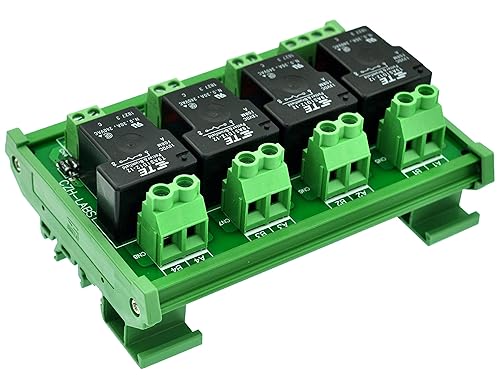 Miniatura 2 de CZH-Labs - Módulo de relé de potencia pasivo de 12 V SPST-NO 30Amp para montaje en riel DIN de 12 V.
