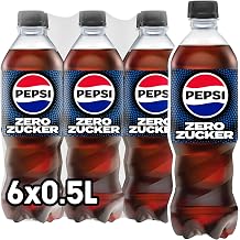 pepsi zero sugar the sugar-free soft drink from pepsi without calories bottles of caffeinated cola disposable 6 x 0.5 l packaging design may vary