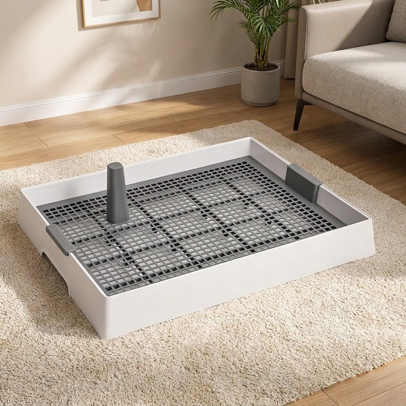 Dog Toilet Bandeja Higiénica para Mascotas con Material PP Estructura Removible y Protección Adecuado para Entrenar Perros y Gatos