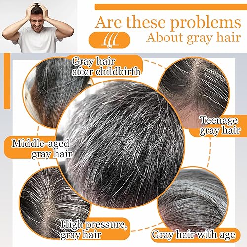 Miniatura 3 de Jabón en barra de champú negro, 2 piezas, barra de jabón hidratante para cabello gris, jabón natural para oscurecer el cabello para hombres y mujeres