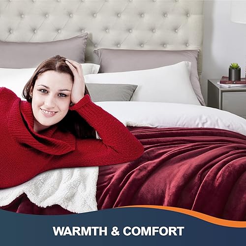 Miniatura 3 de Walensee Sherpa - Manta de forro polar de felpa, muy suave, reversible, manta de franela de microfibra para sofá, cama, sofá ultra lujoso, cálido y