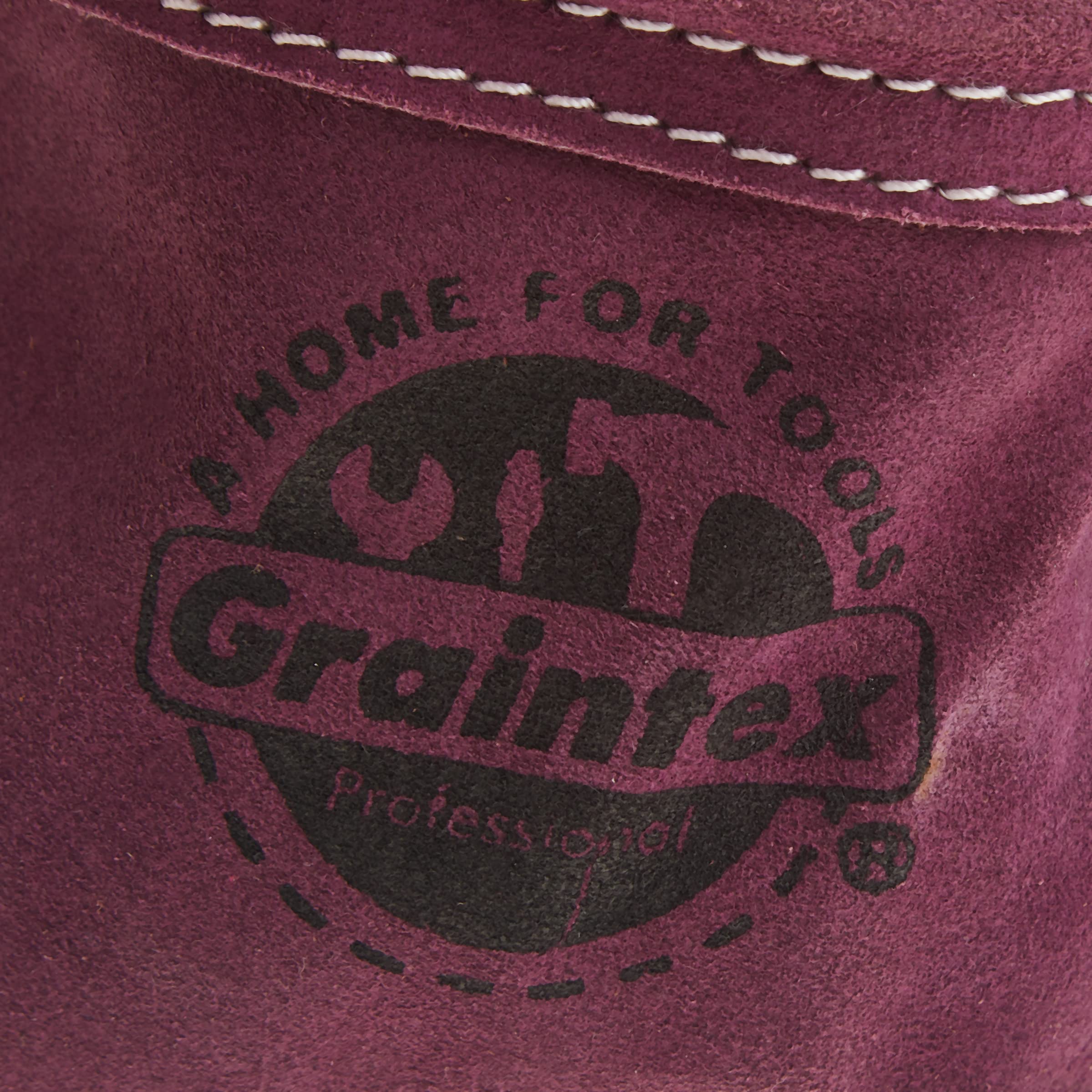 Graintex SS1123 morado piel 10 Herramienta de bolsillo bolsa
