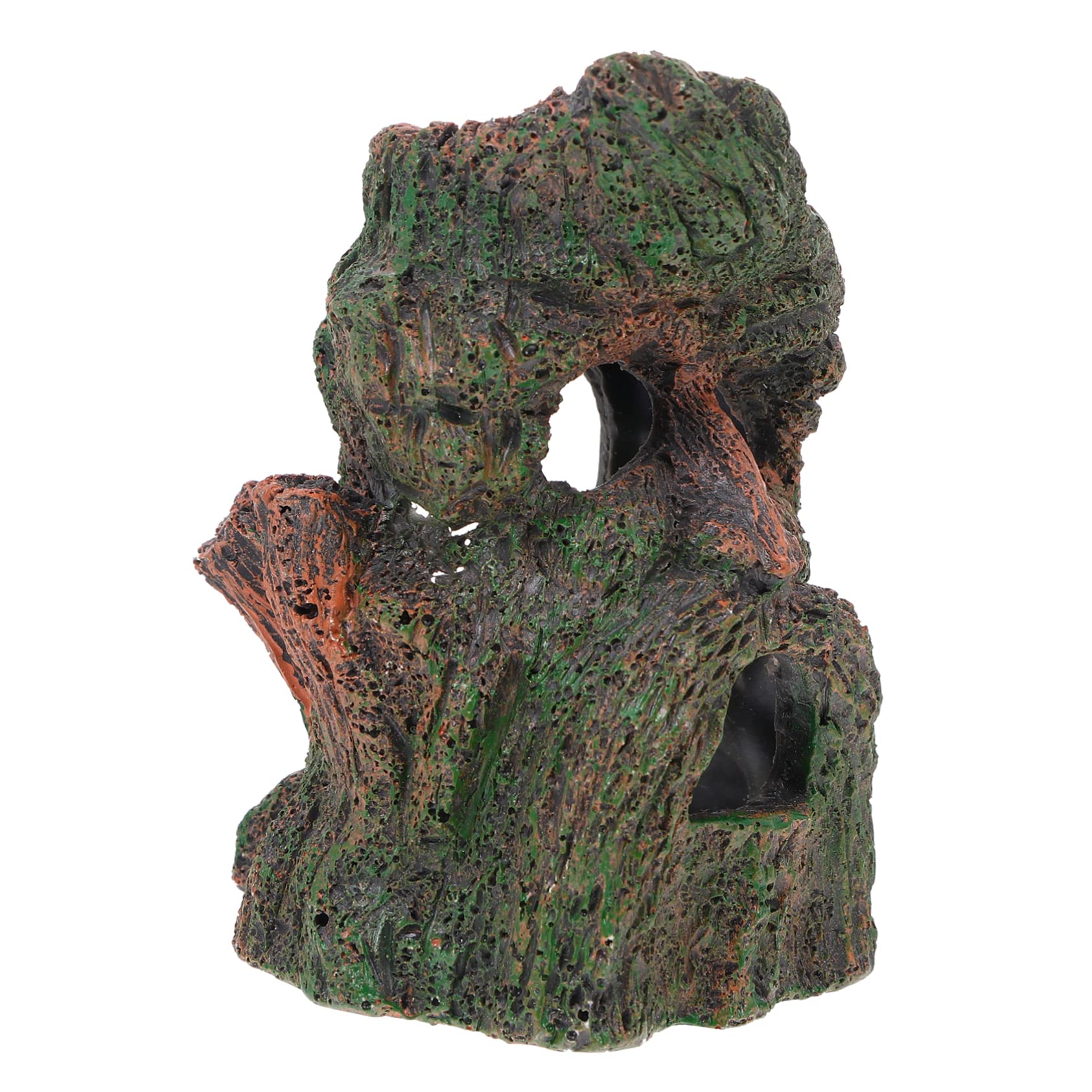 Sosoport 3 Pièces cachette d'aquarium décor Cacher Grotte à Poissons Automatique Chauffe-Aquarium abri pour Tortue abri Tortue abri de crevette de Poisson Ornement en résine Naturelle