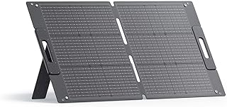 BLUETTI 100W Solar Panel (2025 New) for Solar Generator EB3A AC2A AC50B AC70 AC180 AC200L Elite 200 V2 AC300 B300K Handsfree 1 & 2, Foldable Solar Charger with Adjustable Kickstands for RV, Camping