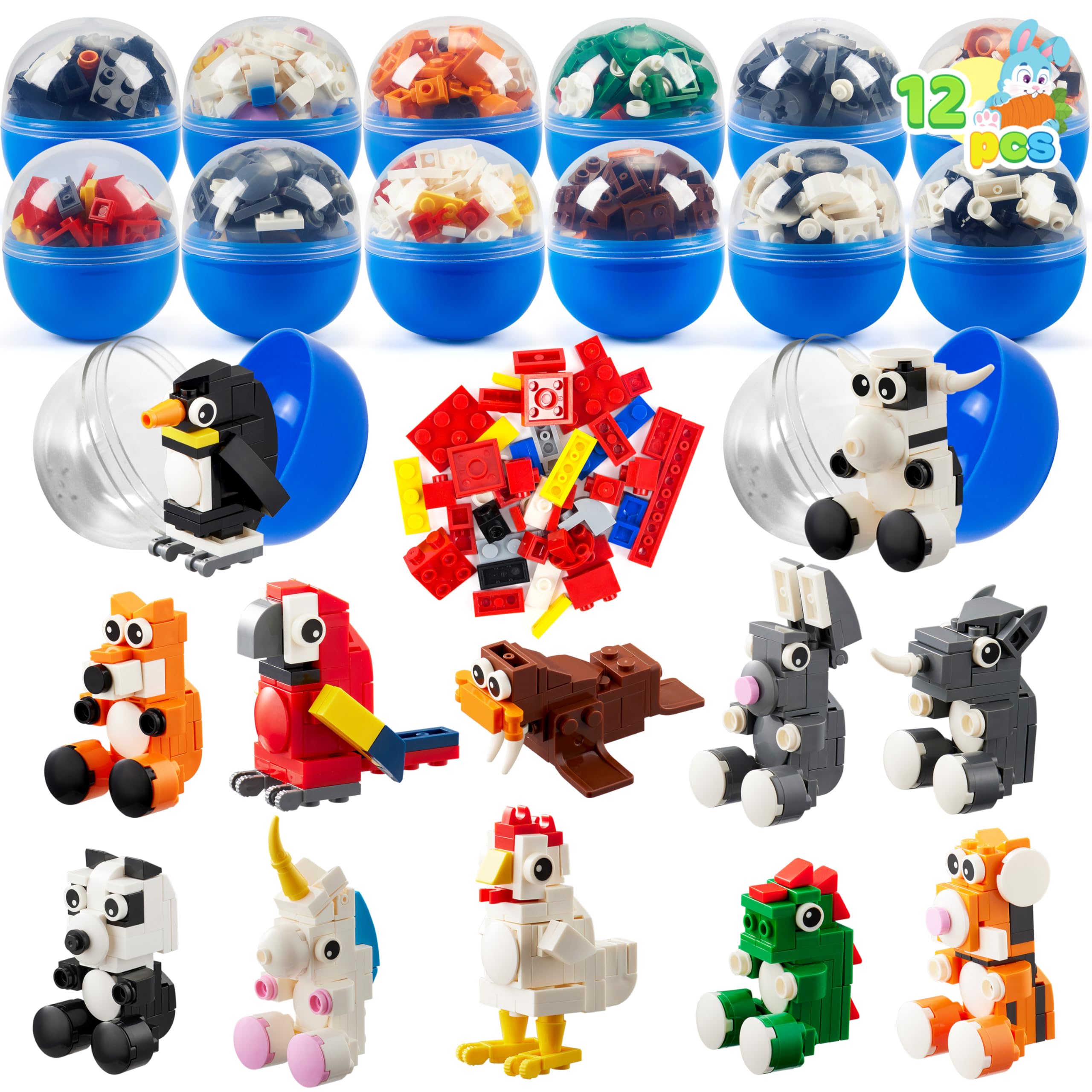 Amazon.com: JOYIN 12 Pcs Easter Eggs Hunt Prefilled with Adorable