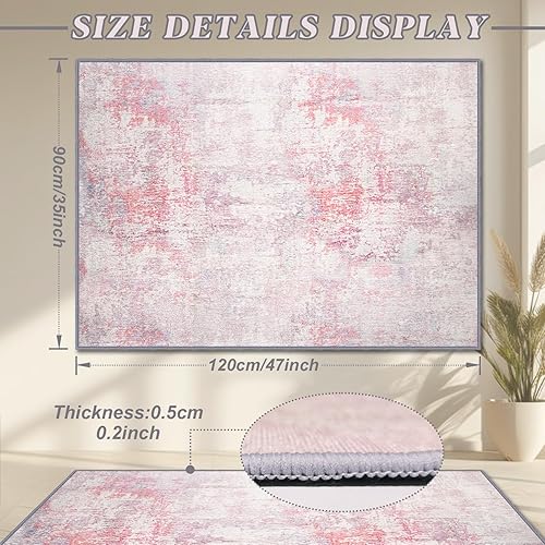 Miniatura 2 de Tapete para silla de oficina para suelo de madera dura, tapete para silla de escritorio de 35 x 47 pulgadas, alfombras de oficina antideslizantes