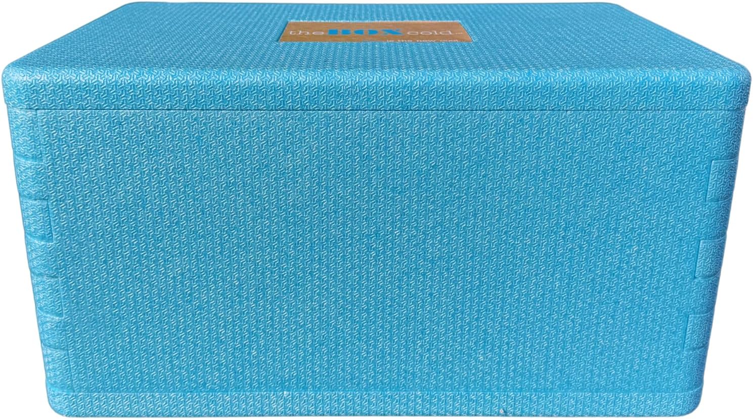 Insulated Cold Shipping Box with Foam Cooler Inside Dimensions: 17 ³⁄₁₆" x 10 ³⁄₁₆" x 8 ¼", Reusable, Recyclable, and Multi-Purpose, theBOXcold