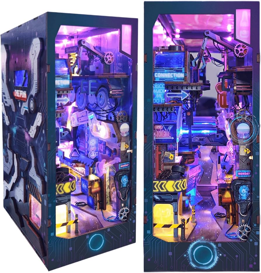 Amazon | KingStoraサイバーパンク LED-tech 3Dパズルキット DIY