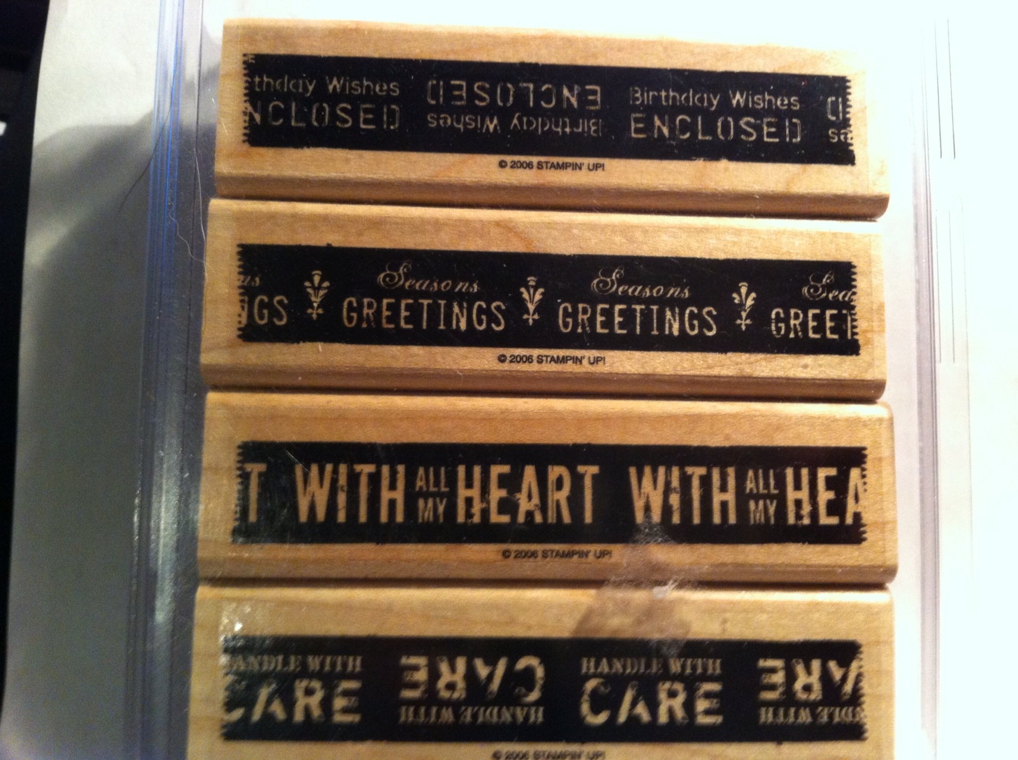 Stampin' Up!Handle with Care Borders Rubber Stamp Set