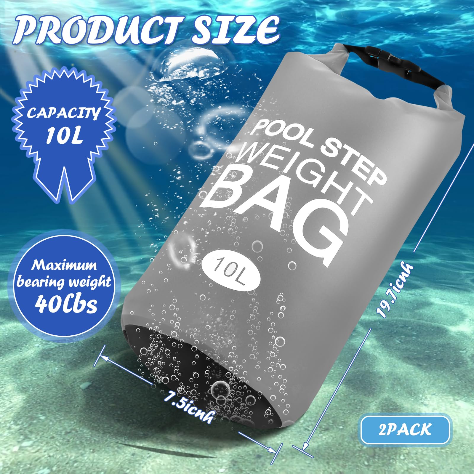 Universal Pool Step Weights 250D PVC Waterproof Swimming