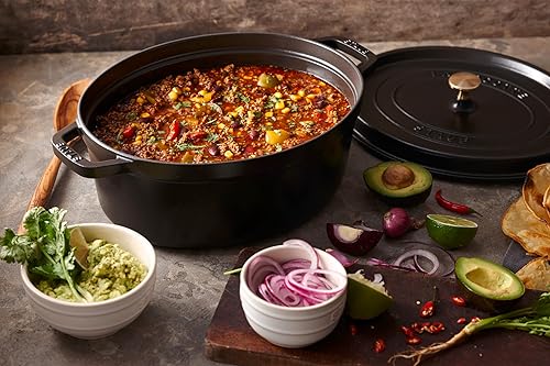 Miniatura 6 de Staub Horno holandés ovalado de 8.5 cuartos de galón, color negro mate