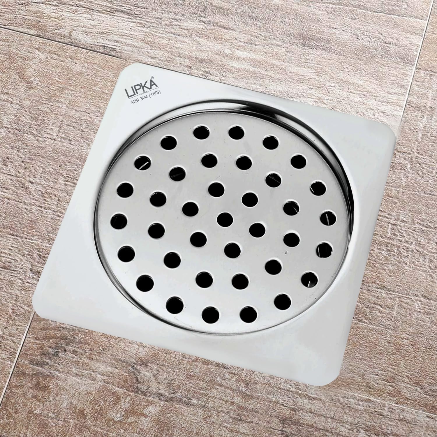 LIPKA Square Super Sleek Flat Cut Floor Drain |304-Grade Stainless Steel |5 x 5 Inches| with Cockroach Trap/Jali | (B083KHTZ41) Amazon Price History, Amazon Price Tracker