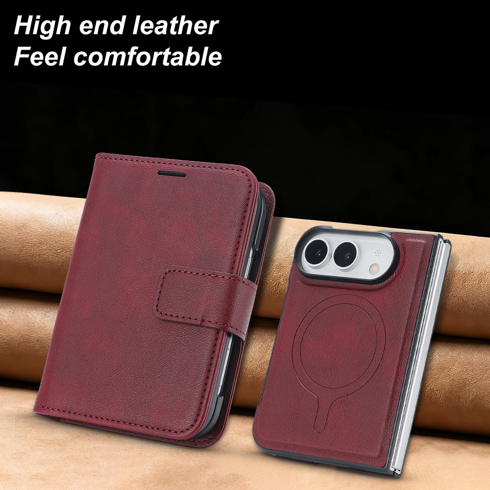 Wielofunkcyjne etui do iPhone Duo, zdejmowany portfel ze skóry