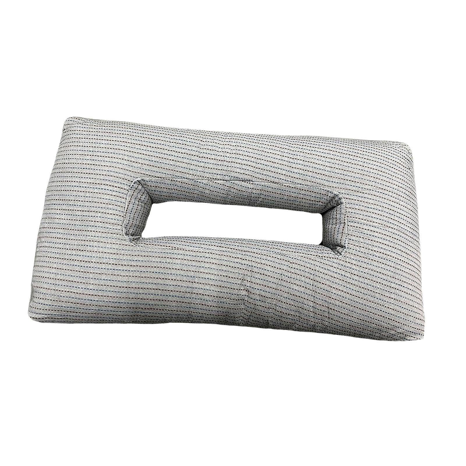 Oreiller pour dormir sur le côté cervical respirant lavable et doux beige pour literie