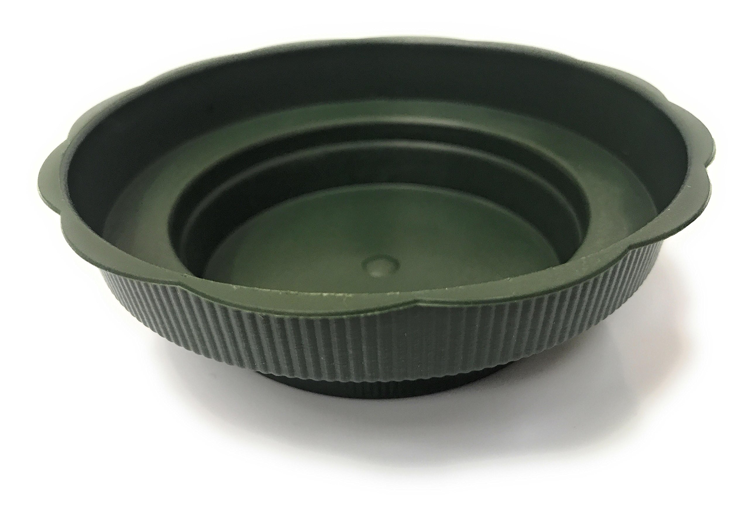 INERRA Floral Junior Bowls - Green Round Plastic Florist Dishes for Foam Cylinders (Pack of 25 Bowls) - Image 3
