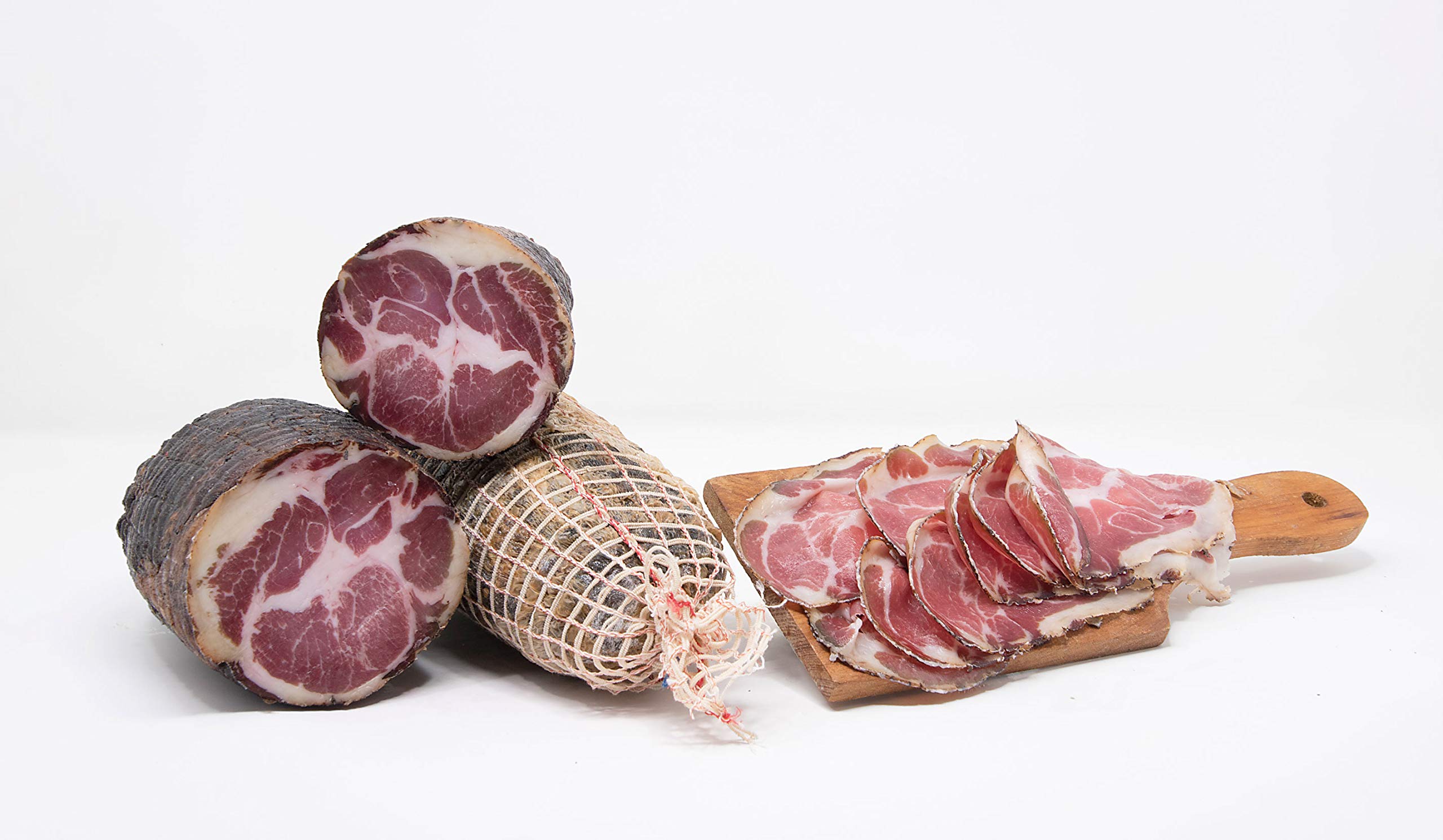 Coppa Affumicata (Capocollo Affumicato) | trancio sottovuoto da 0,5 kg | Prodotto tipico Toscano | Affumicatura Naturale | Salumificio Artigianale Gombitelli - Toscana