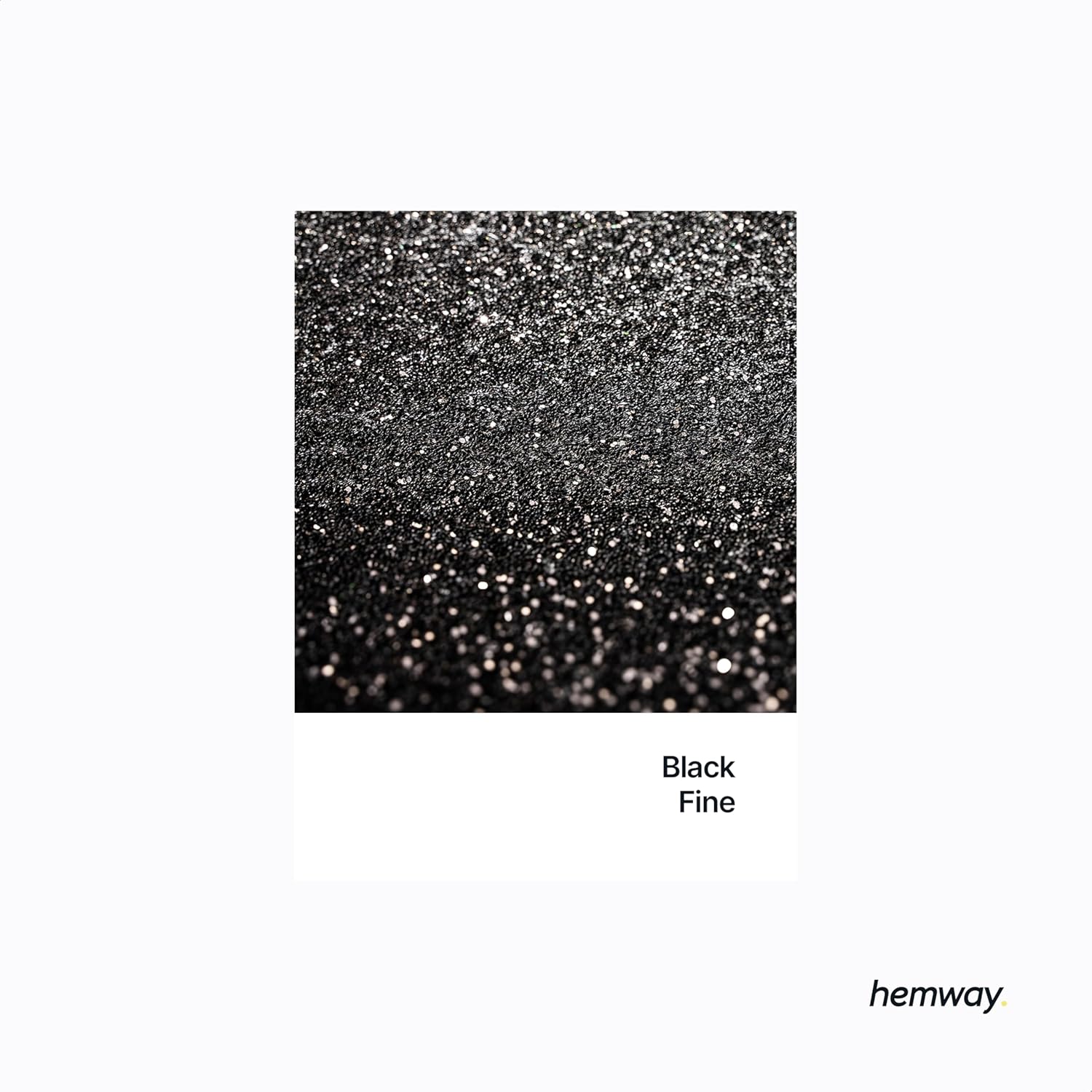 Hemway Resin Glitter Black 500g | Polyurethane & Epoxy Glitter for Resin Crafts, Tumblers, Coasters, Floor & Table Art