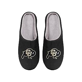 FOCO Colorado Buffaloes NCAA Mens Memory Foam Slide Slippers - M