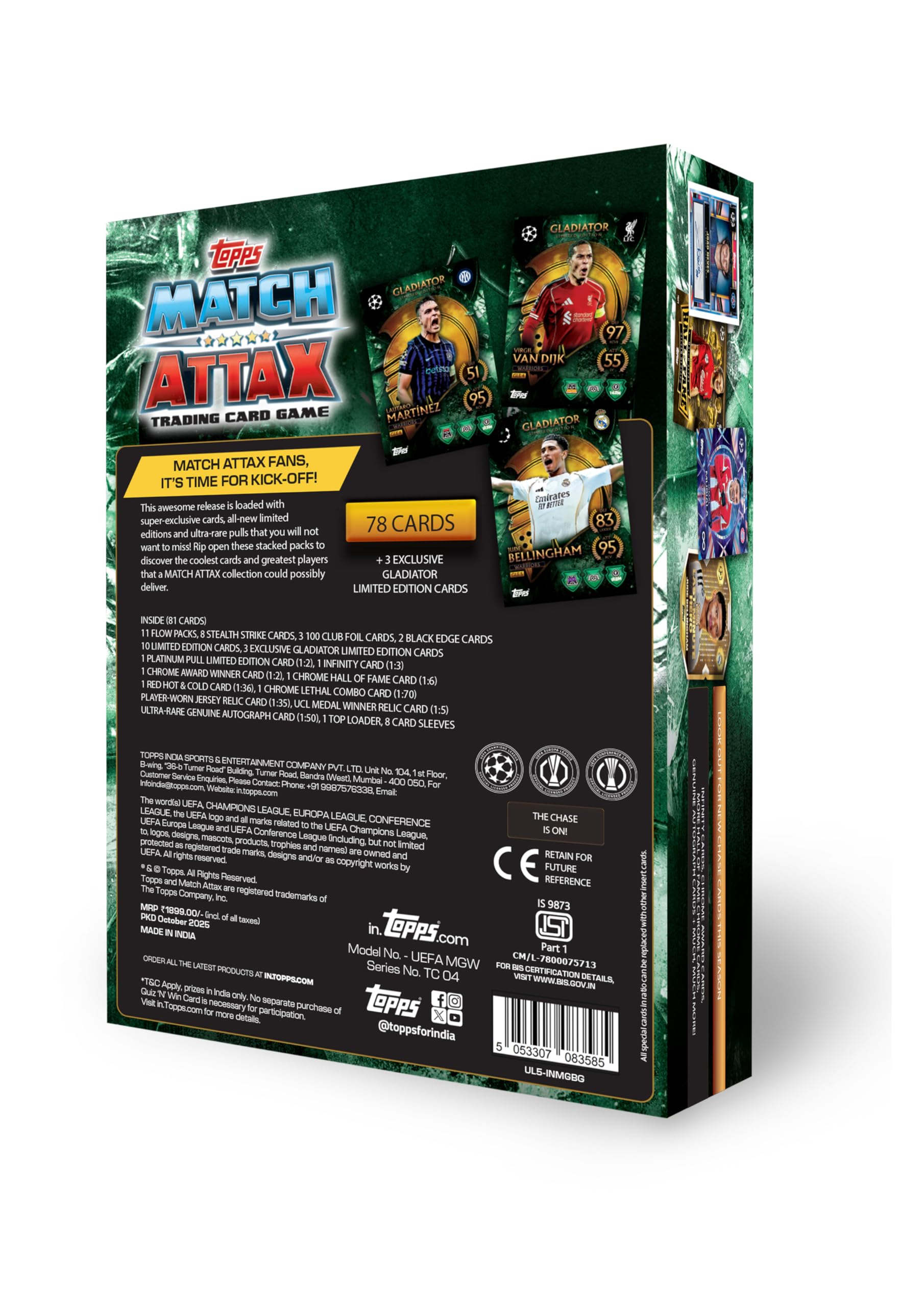 Topps UEFA Champions League Match Attax 2025-26 Trading and Collectible Card Game (Mega Pack Gladiators - Warriors) — Amazon image 2