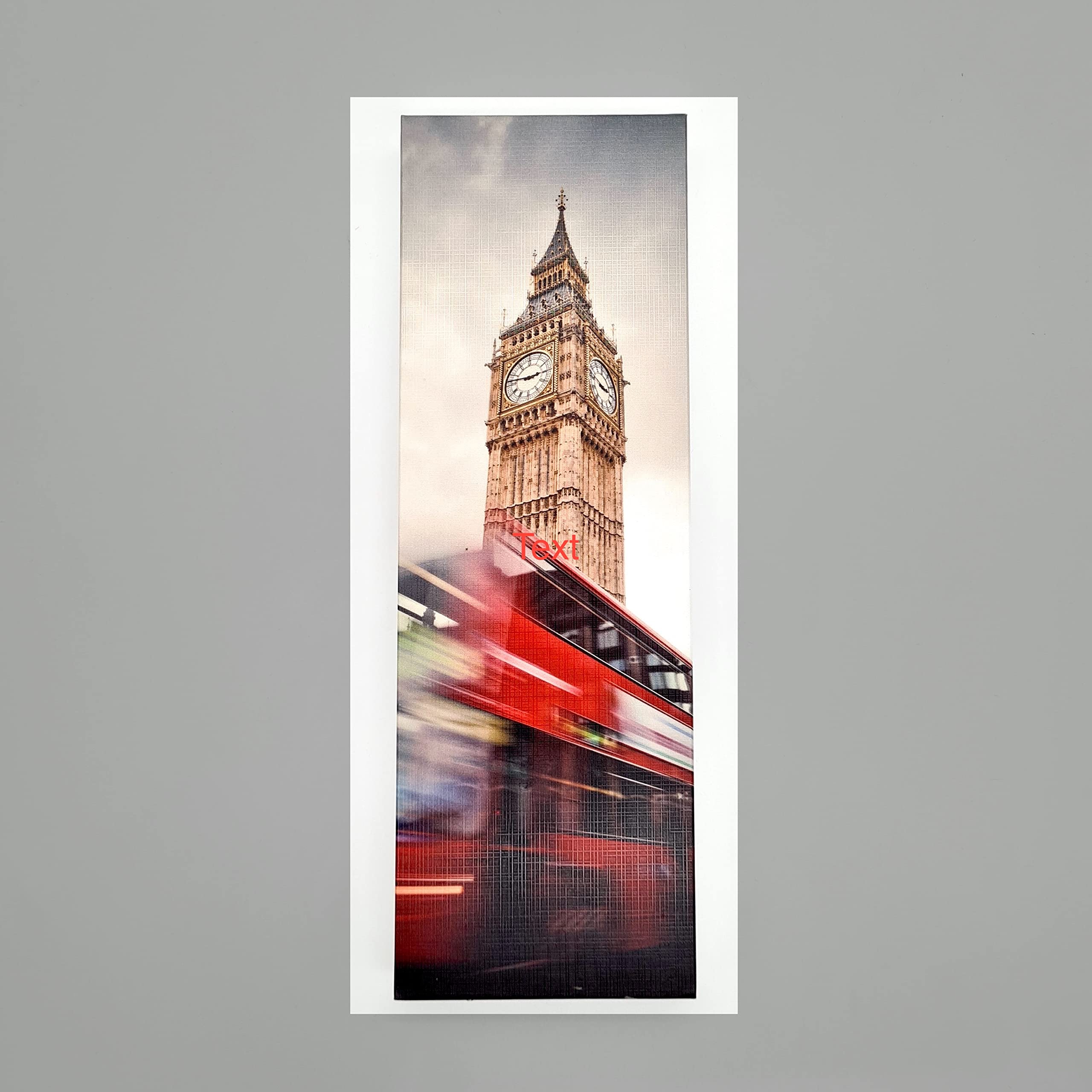 Studio MANHATTAN Art+DesignArt Block 12x4 inches Big Ben London Abstract Art Modern Framed Ink Canvas Wall Art for Bedroom Living Room Home Office Wall Decor Picture Artwork Ready to Hang