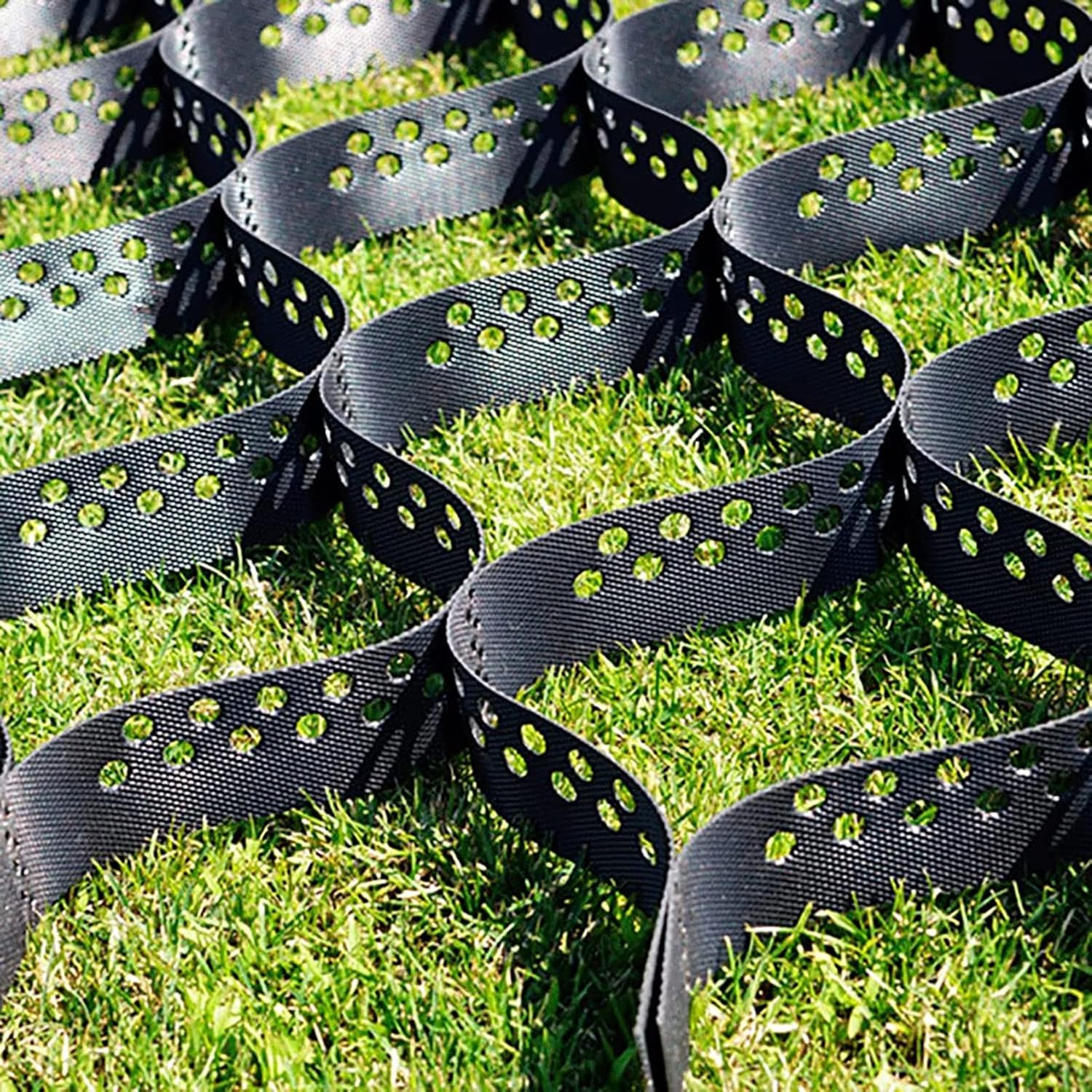 ZJMAMA Grass Pavers Outdoor Pea Gravel Stabilizer, Expandable