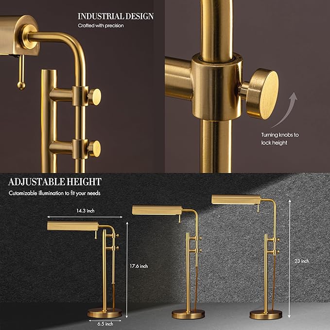 O'Bright O'Bright Aurora - LED Pharmacy Desk Lamp (Gold) photo 3