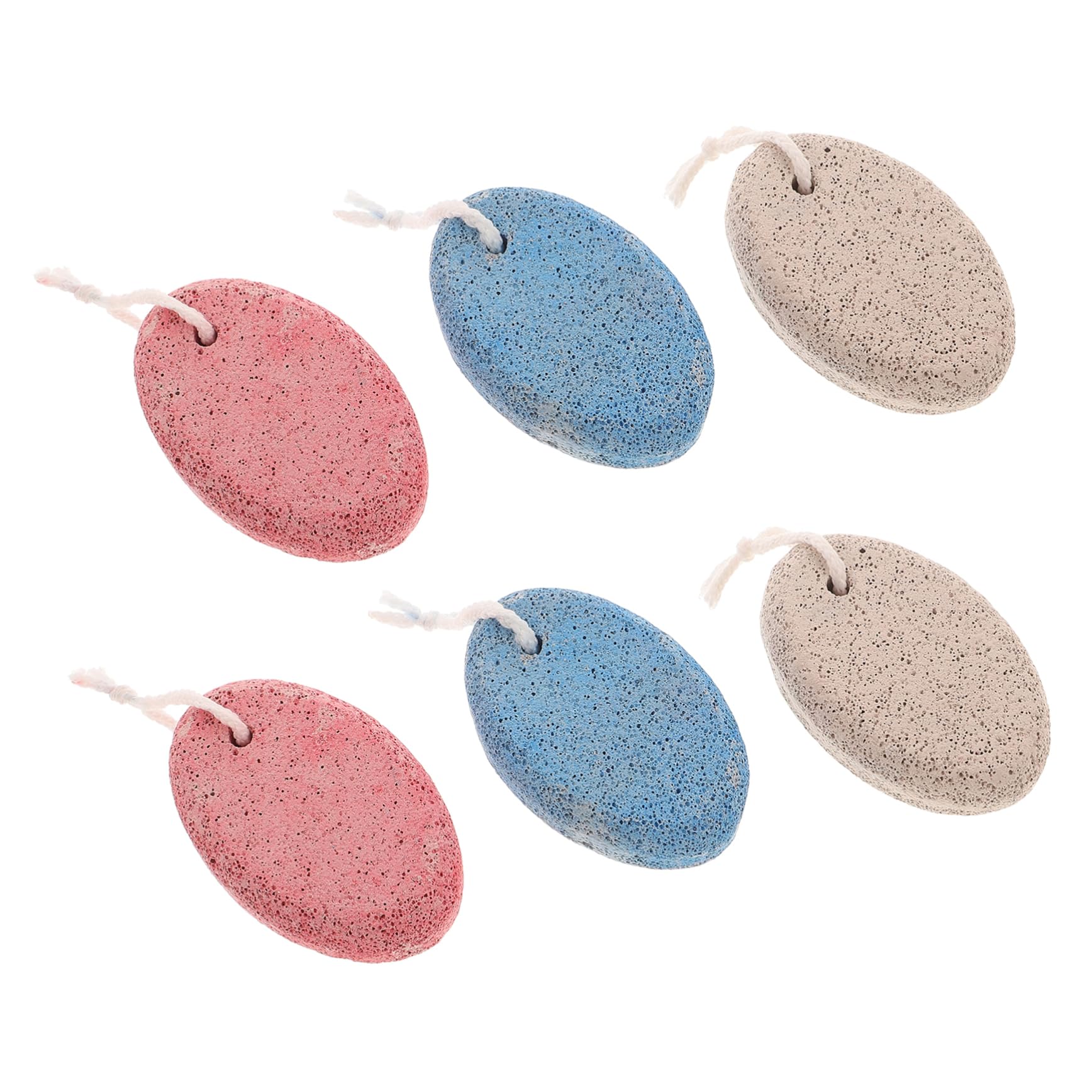 minkissy Hard Skin Remover 6pcs Natural Pumice Stone Foot Files Remover for Feet