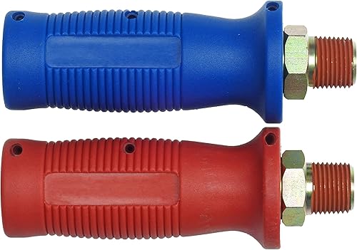 Miniatura 4 de Kit de montaje y accesorios de línea de aire en espiral, 15 pies de longitud; 1 x 12 y 1 x 40 cables, par de Gladhands de aluminio, par de agarres