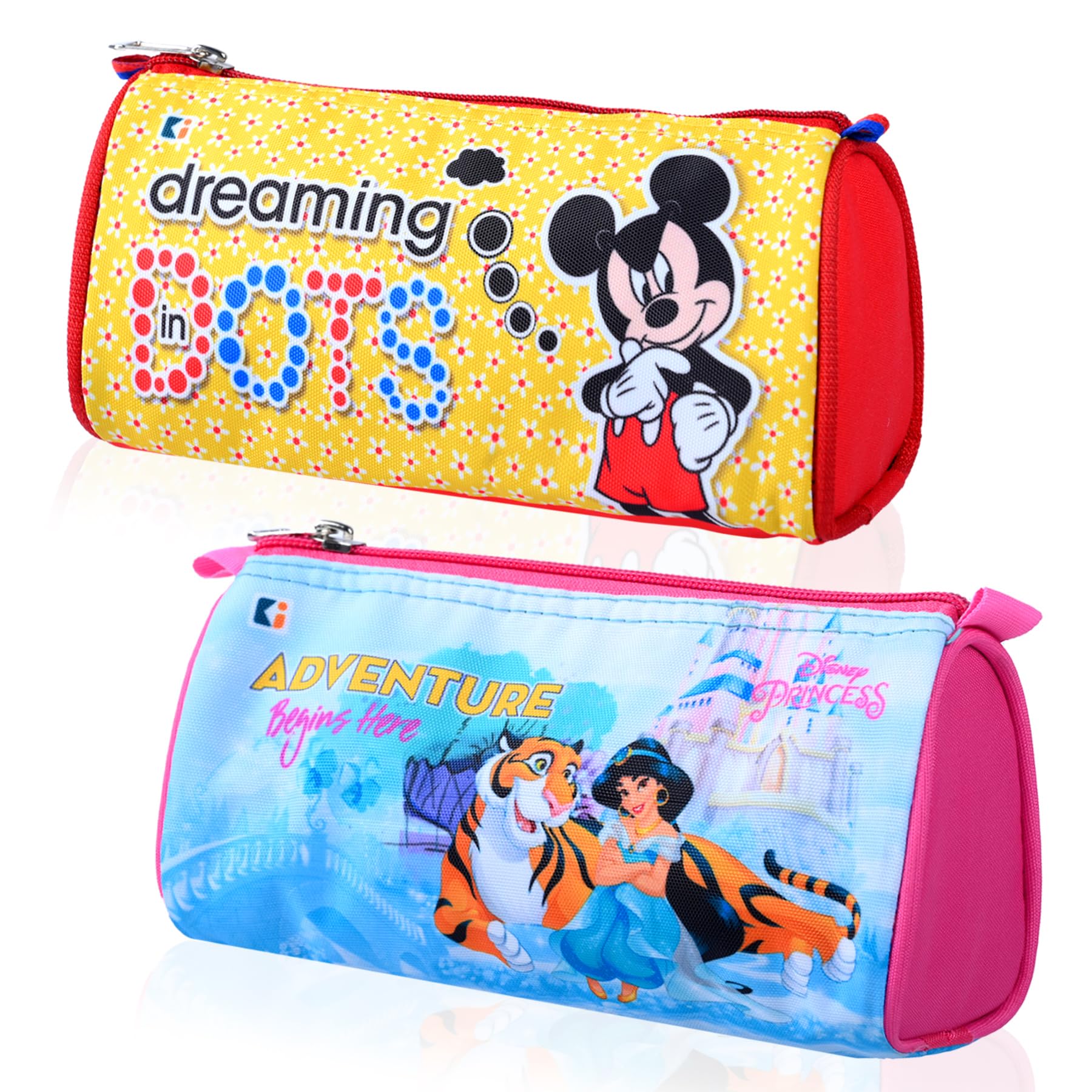 Kuber Industries Pack of 2 Pencil Pouch | Multi-Purpose Travel Pouch | Kids Stationary Storage Bag | Pencil Utility School Pouches | Disney Geometry Box | Large | Yellow & Pink (B0CY2QGDPT) Amazon Price History, Amazon Price Tracker