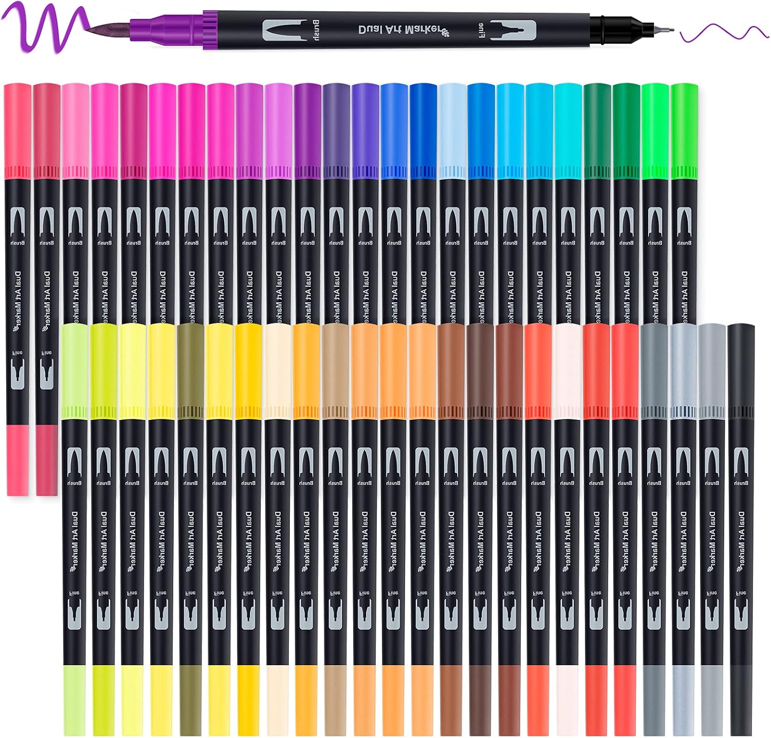48 rotuladores de colores con doble punta por 7,64€ marcando aplicar cupón y usando el #código: DPB6PBZH