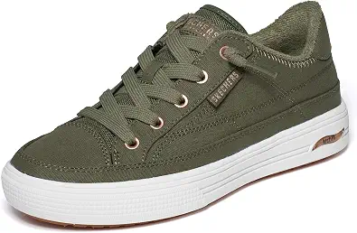 SKECHERS Women's James Goldcrown Arch Fit Arcade-Love on Top Sneaker