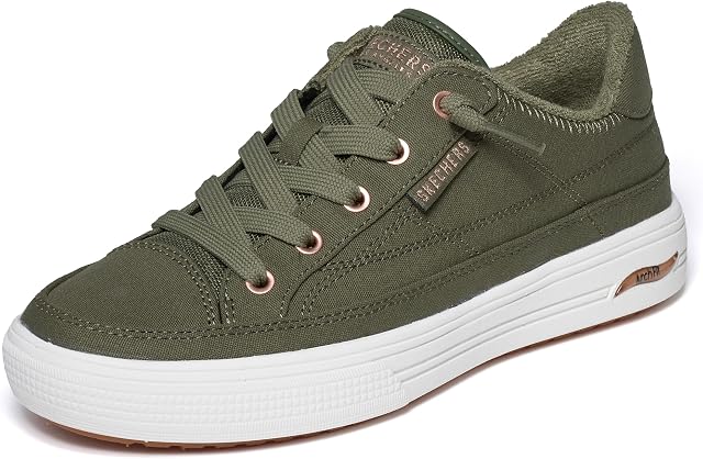 SKECHERS Women's James Goldcrown: Arch Fit Arcade-Love on Top Sneaker