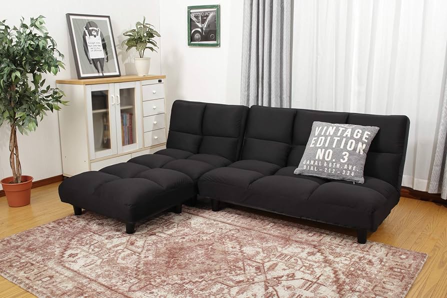 ブラック コーナーソファ クッション付き フロアコーナーソファ space スペース – precocirico