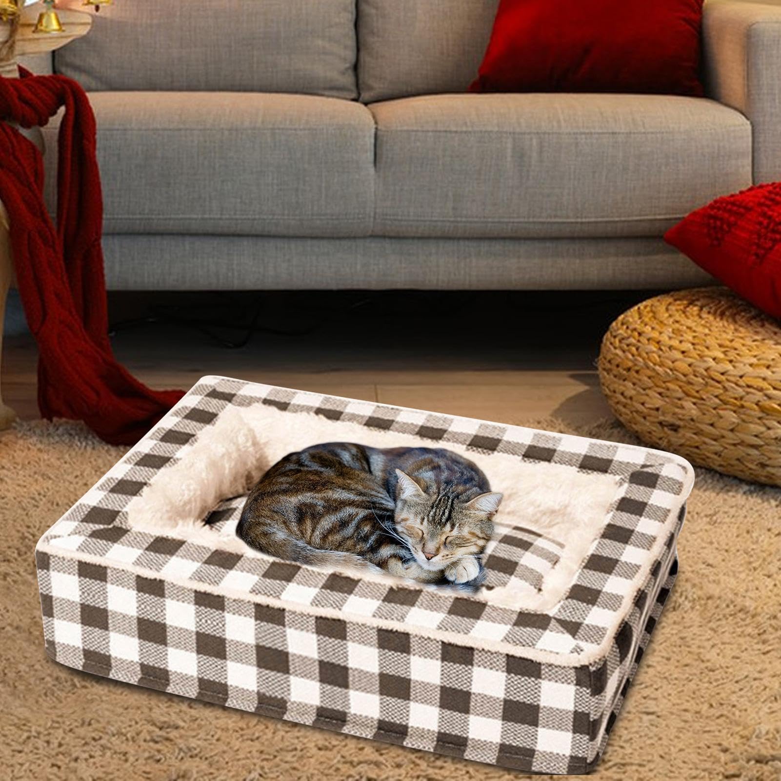 Genérico Cama para Gatos De Dormir Suave Y Calmante para Mascotas