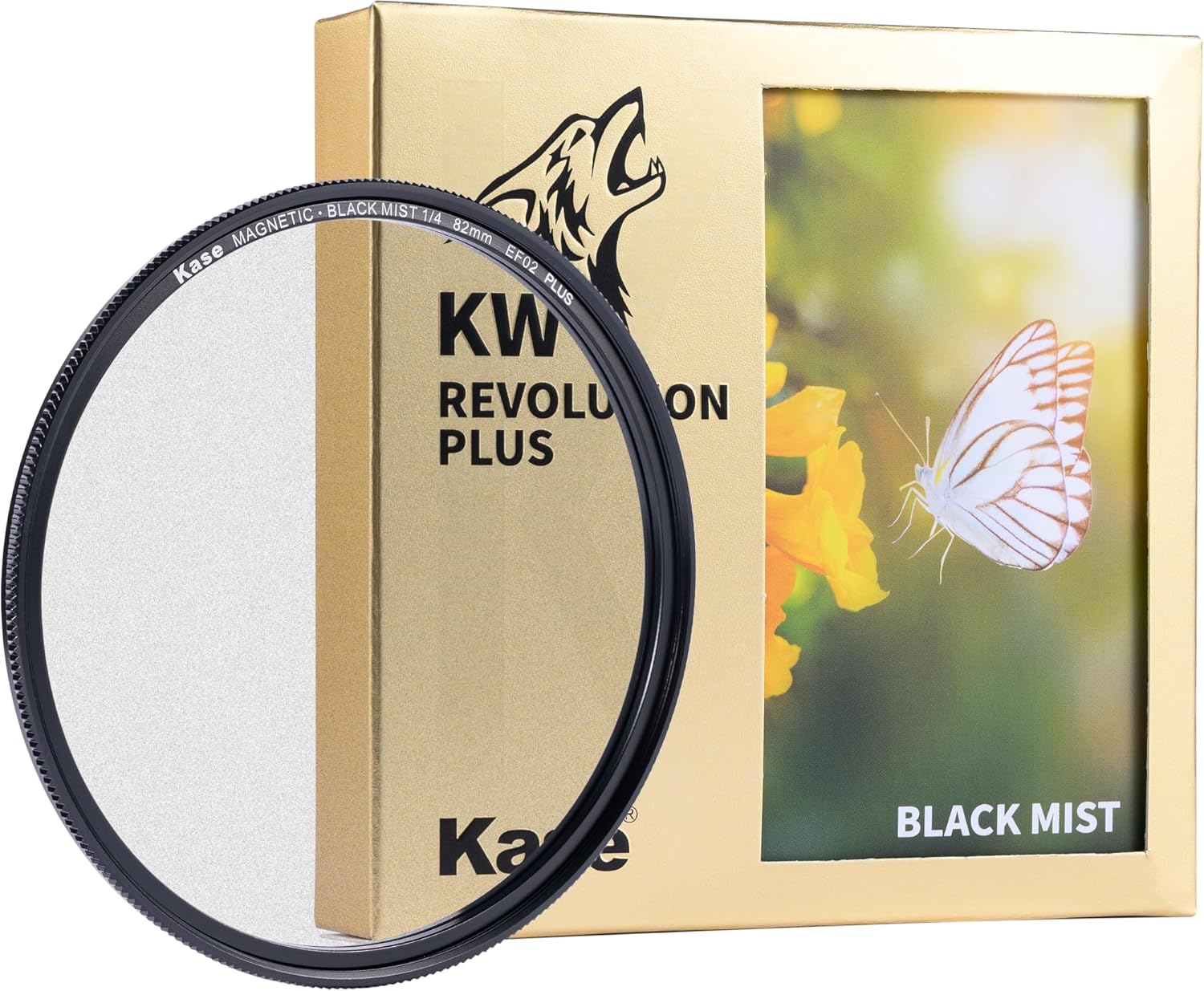 Kase KW Revolution Plus Magnetic Shockproof Black Mist 1/4 Filter Low Reflection Optical Glass (82mm)