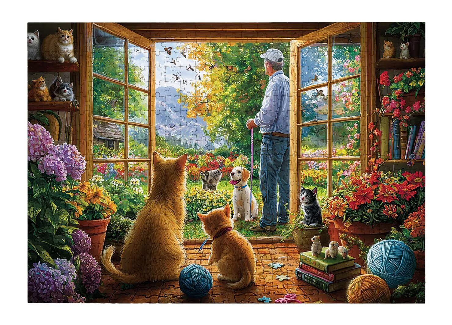 Puzzle 1000 Pezzi, Puzzle Giardino per Adulti, 70x50cm, Compact Box -4746