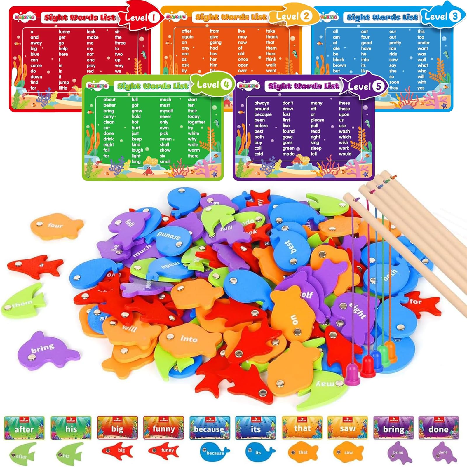 456 Pcs Toddler Sight Word Games