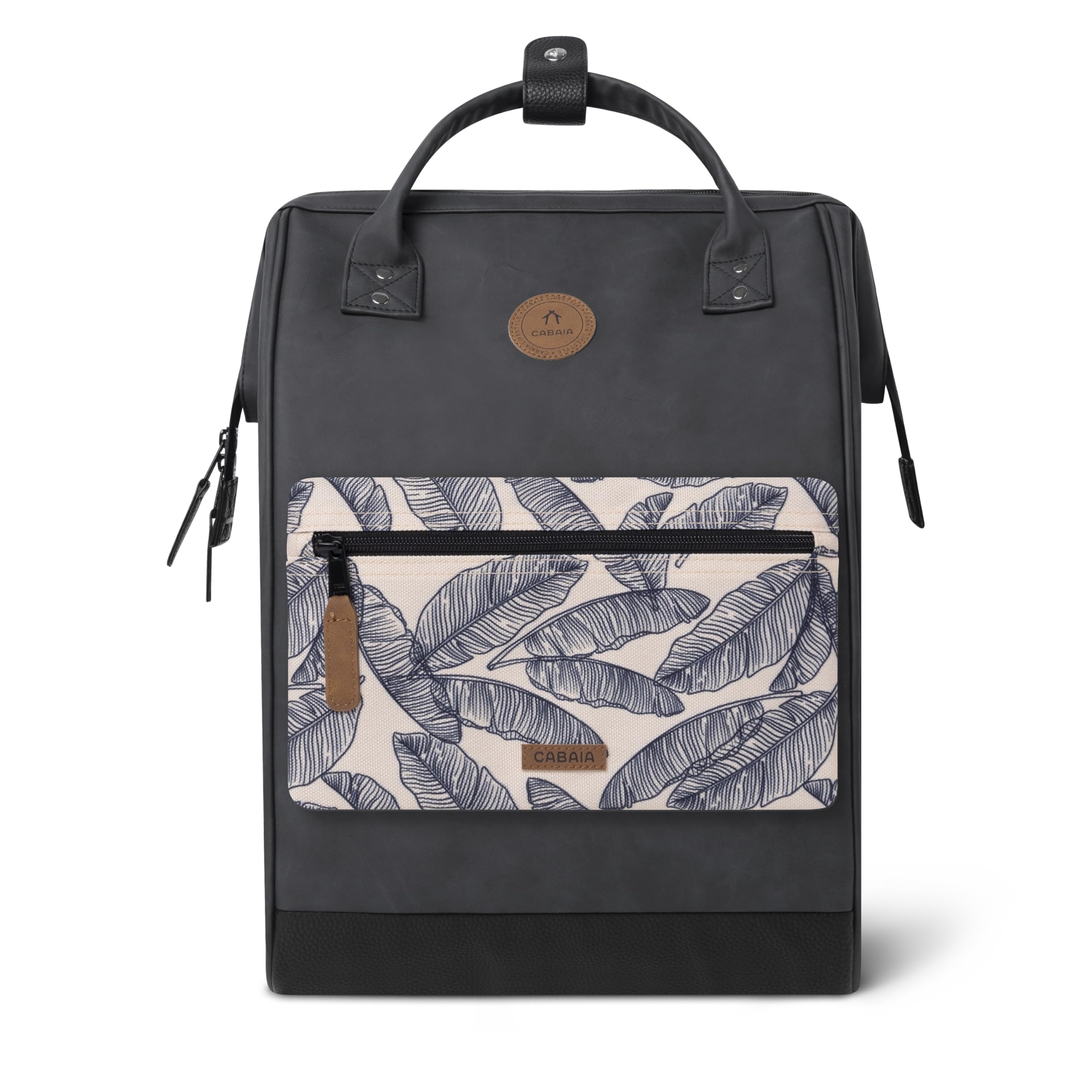 Cabaïa Mochila Impermeable - Sistema MOLLE y Diseño Moderno para Hombre y Mujer - Nylon Resistente, Comodidad Acolchonada - Ideal para Viajes, Escuela, Trabajo - Negro