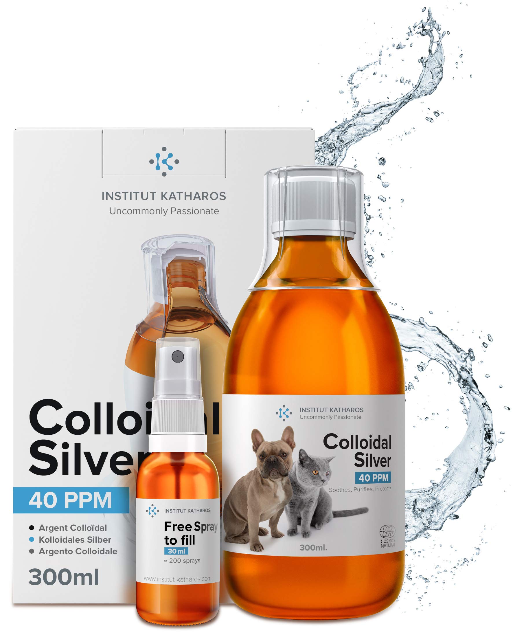 Colloidal Silver Pet Care Spray – Natural Cleansing Mist for Dogs & Cats | Supports Skin & Coat Hygiene | 100% Natural & Chemical-Free | Easy-to-Use Grooming Spray for Paws, Fur & Ears