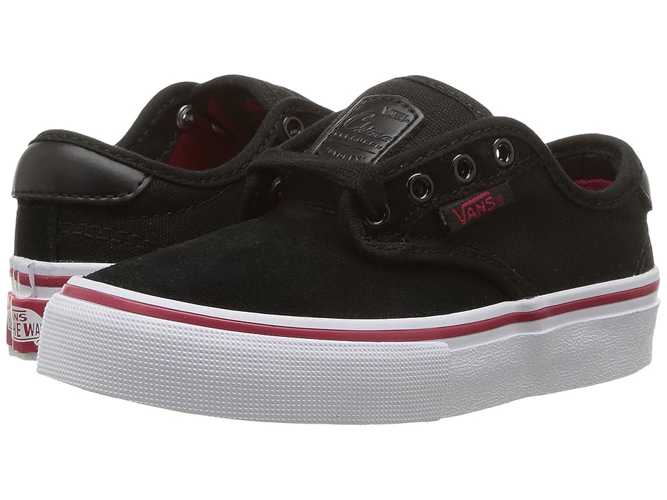 

Vans Kids Chima Ferguson Pro (Little Kid/Big Kid) (Black/White/Chili Pepper) Boys Shoes