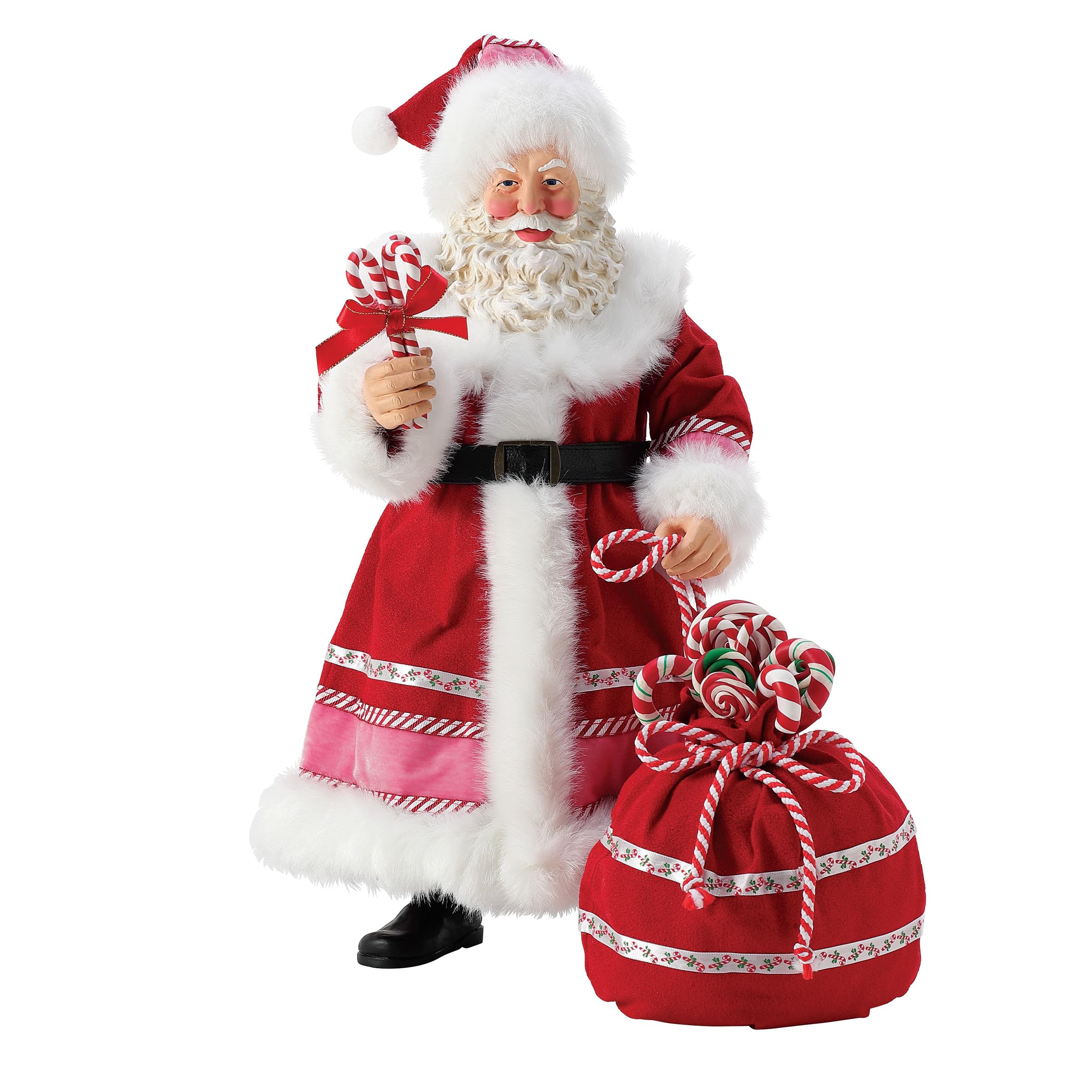 Père Noël Menthe poivrée Possible Dreams figurine pour décorer le pied du sapin