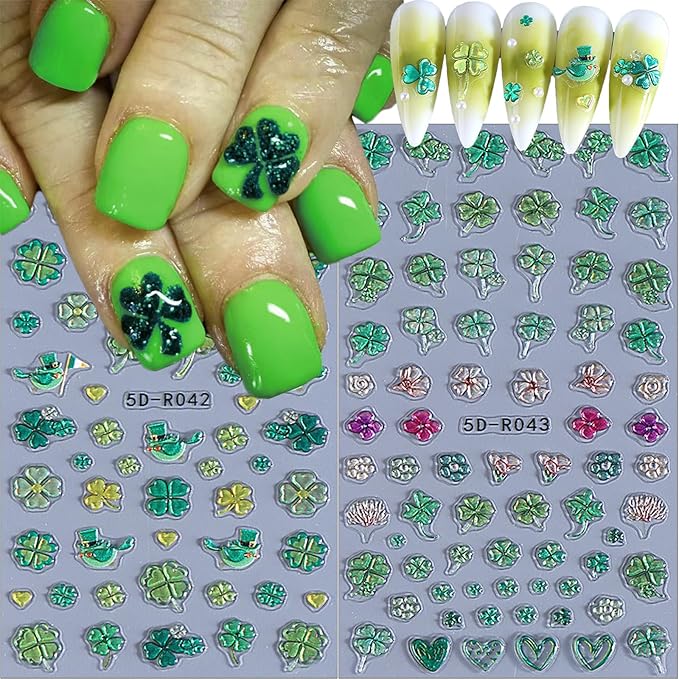 🍀 Lucky St. Patrick's Day Nails! ☘️