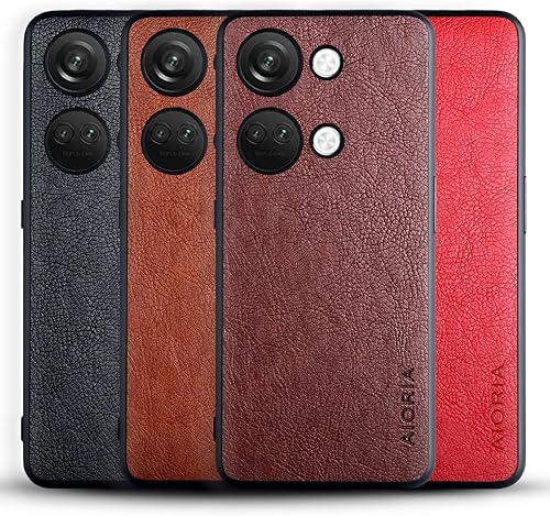 Miniatura 9 de AIORIA Funda para Oneplus Nord 3, pantalla de 6.74 pulgadas, funda de piel sintética de alta calidad, diseño retro de negocios, funda protectora